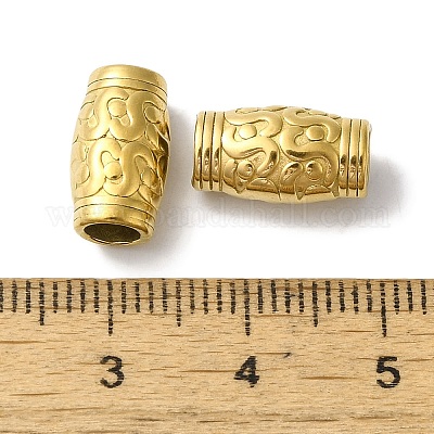 Европейские бусины из нержавеющей стали 304 STAS-I305-195G-1