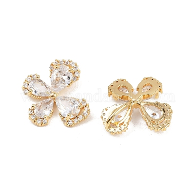 Латунные микро проложить кубического циркония подвески KK-H078-26G-1