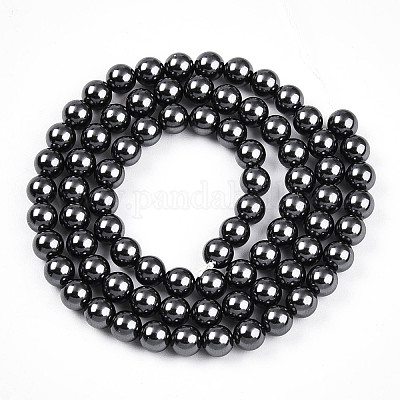 Выпечка из окрашенного перламутрового стекла жемчужные бусинки HY-N002-5mm-A02-1