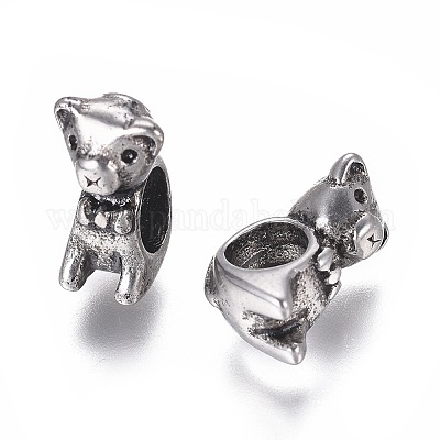 Европейские бусины из нержавеющей стали 304 STAS-I121-13AS-1