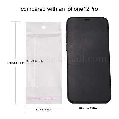 Прямоугольник четкие целлофановые мешки X-OPC-R010-14x6cm-1