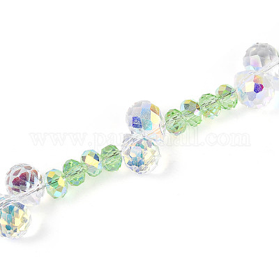 Нити из гальванического стекла и акриловых стразов MAK-T011-07D-1