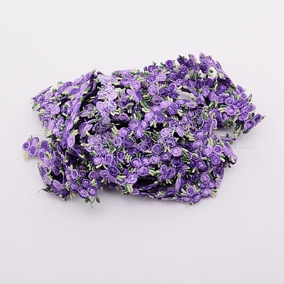 Лента с цветочной отделкой из полиэстера X-OCOR-WH0057-18C-1