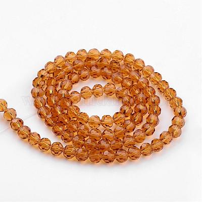 Прозрачные стеклянные бусины GLAA-G013-8mm-65-1