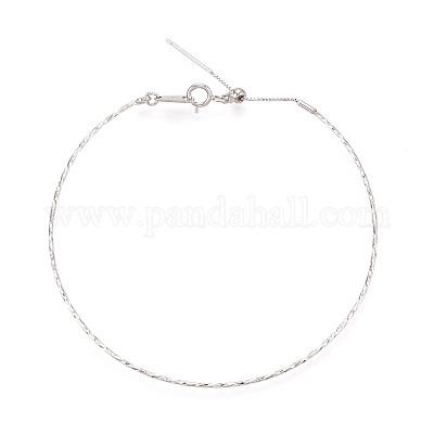 Регулируемый браслет-слайдер из стерлингового серебра STER-N016-52P-1