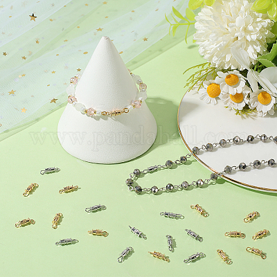 50 шт. 2-х цветные латунные винтовые застежки KK-BBC0018-52-1