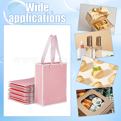 Складные бумажные подарочные пакеты с ручкой ABAG-WH0045-21B-1