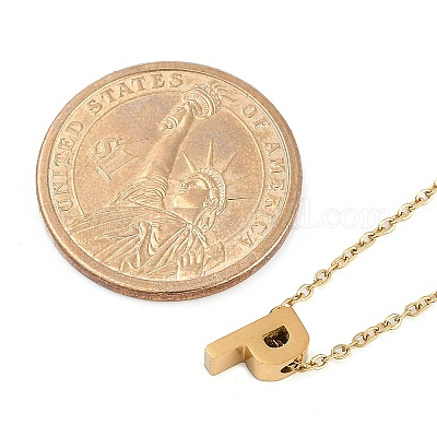 Ионное покрытие(ip) 304 нержавеющая сталь подвески ожерелья NJEW-R050-01G-16-1