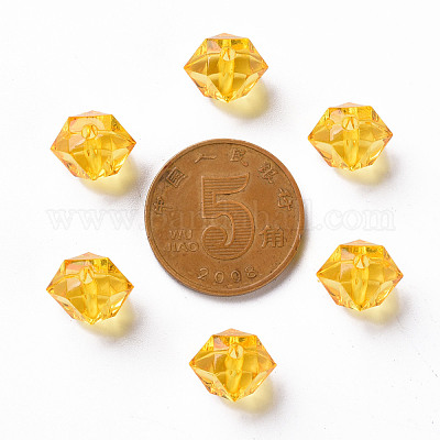 Прозрачные акриловые бусины TACR-S154-15B-81-1