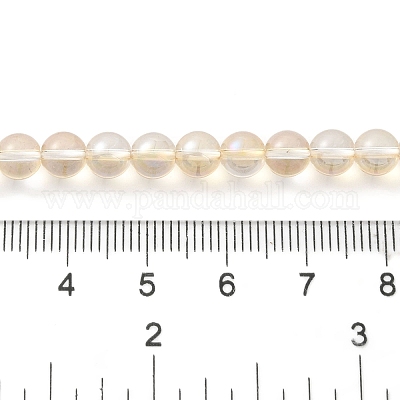 Прозрачные стеклянные бусины гальваническим пряди GLAA-T032-T6mm-C11-1