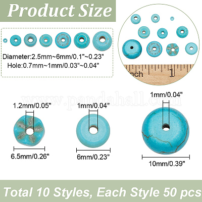 500 шт. 10 нити синтетических бирюзовых бусин G-AR0005-76-1