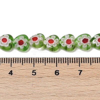 Ручной работы millefiori стеклянные бусины нитки LAMP-G166-15C-1