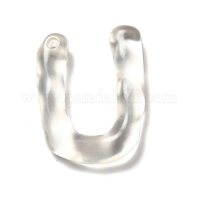 Подвески с алфавитом из прозрачной смолы RESI-C028-02U-1