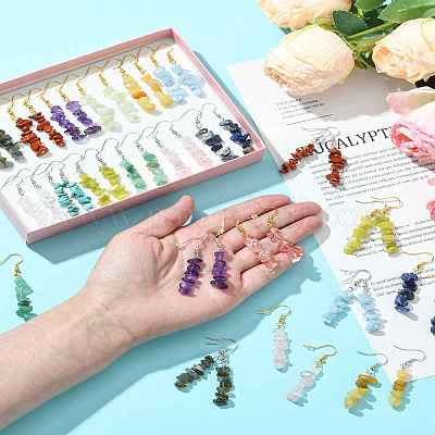 Природные и синтетические Gemstone болтающийся EJEW-FS00056-1