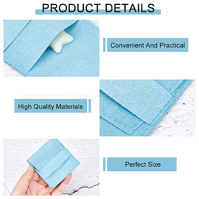 16 шт. 4-х цветные мешочки из микрофибры для украшений ABAG-NB0001-75-1