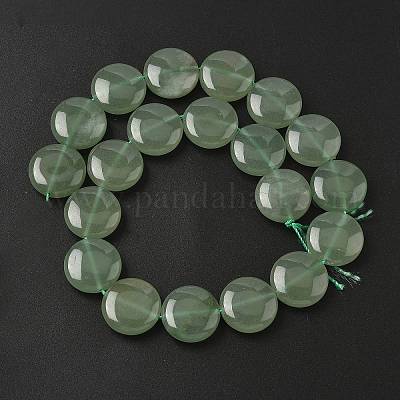 Естественный зеленый авантюрин бисер нитей G375-27-1