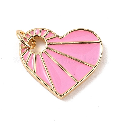 Подвески из латуни с эмалью в стойку KK-B054-07G-02-1