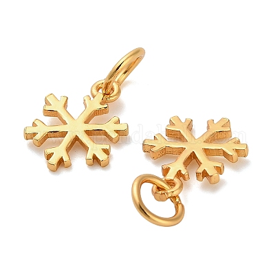 925 серебряная рождественская подвеска в виде снежинки STER-P071-18G-1