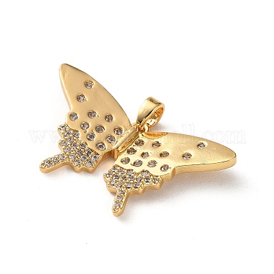 Латунные микро проложить кубического циркония подвески KK-P320-03B-G-1