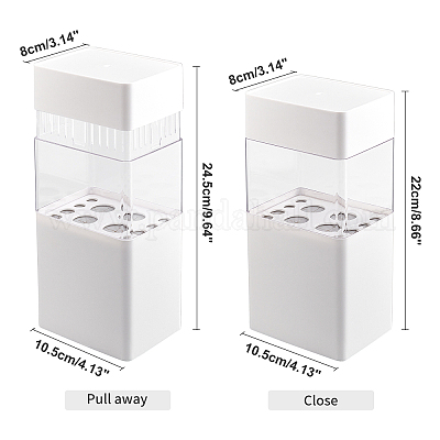Абс с пластиковым контейнером для хранения косметической щетки AJEW-WH0168-18C-1