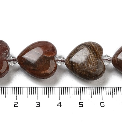 Природные окаменелое дерево бисер пряди G-C150-A08-01-1