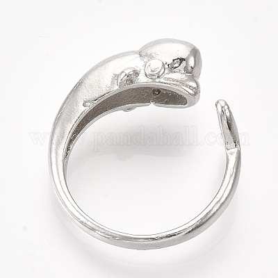 Сплав манжеты кольца пальцев&nbsp;RJEW-T008-17-1