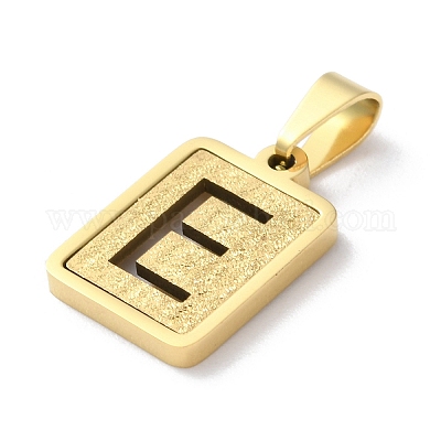 Подвески-алфавиты из нержавеющей стали 304 STAS-S152-01G-E-1