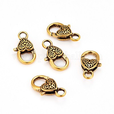 Застежки когтей омара в виде сердца в тибетском стиле X-GLF014Y-1