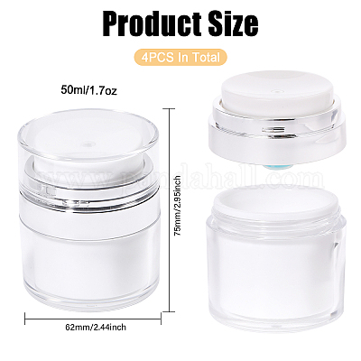 Пластиковая пустая многоразовая безвоздушная бутылка с насосом AJEW-WH0016-49B-1