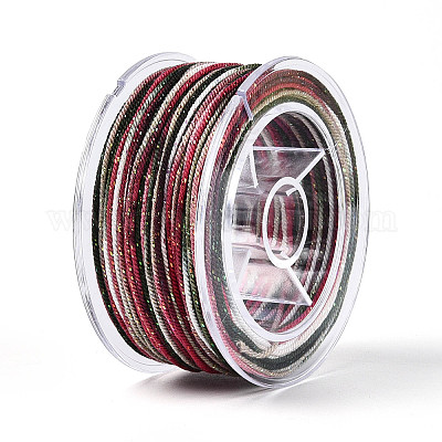 27 м сегментно окрашенные круглые полиэфирные витые шнуры&nbsp;OCOR-N009-02A-05-1