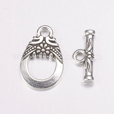 Застежки тоггл в тибетском стиле  AC2014-1