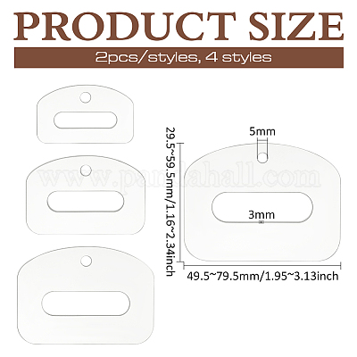 Шаблоны для стежки акриловых канавочных поясов DIY-BC0013-99-1