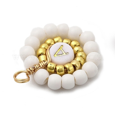 26 шт. подвески из акрила и стеклянных бусин PALLOY-JF04576-1