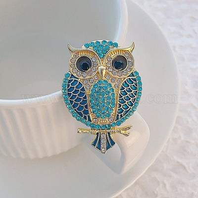 Броши из сплава животных со стразами для одежды JEWB-C046-04A-LG-1