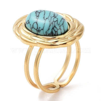 Ионное покрытие (IP) кольцо из нержавеющей стали 304 RJEW-B059-12G-02-1