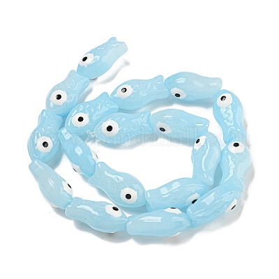 Прозрачные стеклянные бусины ручной работы GLAA-N0028-03D-1