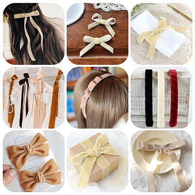 3 рулон 3-х видов бархатной ленты SRIB-YS0001-01B-1