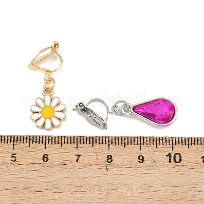 12 пара сережек-клипс из нержавеющей стали 304 EJEW-UN00015-1