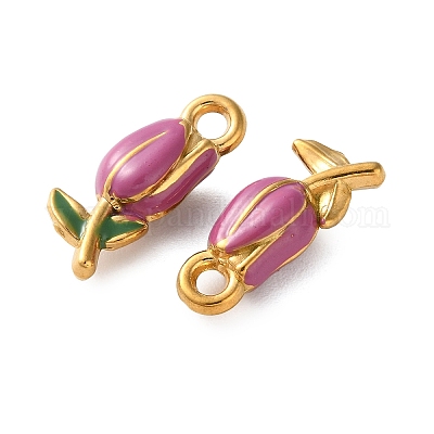 Подвески из нержавеющей стали 304 с эмалью STAS-B100-04G-02-1