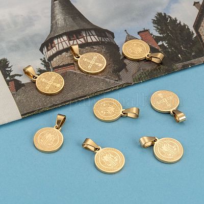 Ионное покрытие (ip) плоские круглые с подвесками из нержавеющей стали san benito и word 304 STAS-I036-03A-1