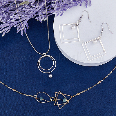 96шт 16 стильных латунных соединительных кольца KK-FH0006-98-1