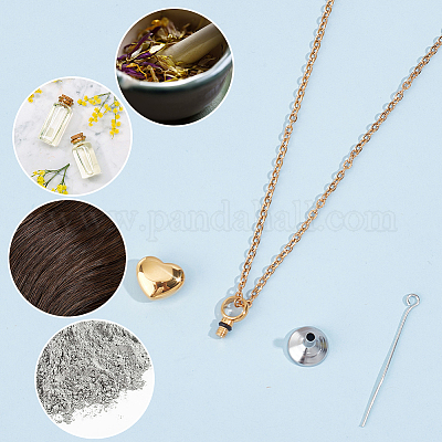 Ожерелье из урны с прахом из нержавеющей стали NJEW-CN0001-03G-1