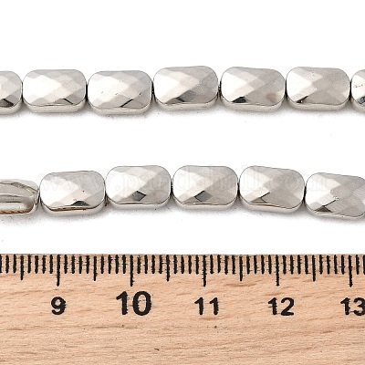 Стеклянные бусины с гальваническим покрытием  EGLA-F166-18P-1