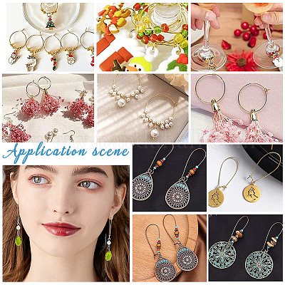 100 шт. 5 серьги-кольца из нержавеющей стали 304 STAS-UN0045-56-1