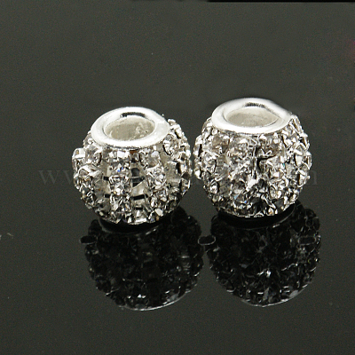 Латунные горный хрусталь Европейский бисером RB-I066-01S-1