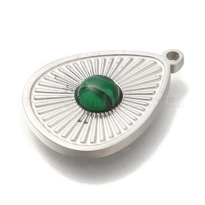 Синтетического малахита подвески STAS-P371-004P-1