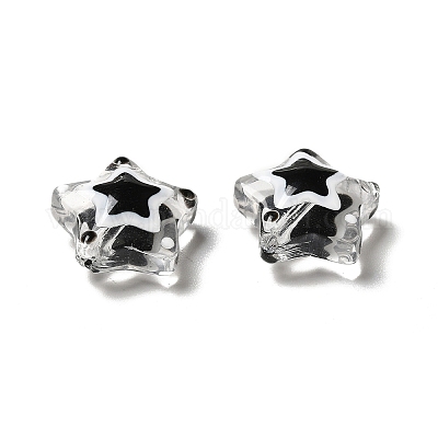 Стекло с эмалевыми бусинами&nbsp;LAMP-M011-01C-1