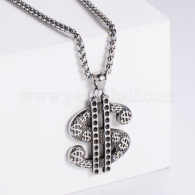 Мужские подвески в виде знака доллара из нержавеющей стали 304 YU7813-1-1