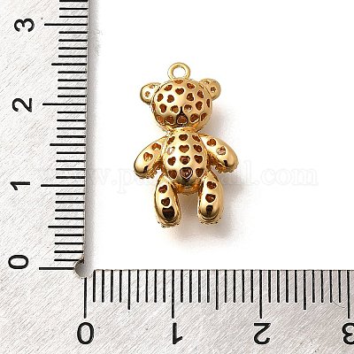 Латунные микро проложить кубического циркония подвески KK-K294-26G-1