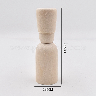 Незаконченные деревянные куклы DOLL-PW0002-019-1